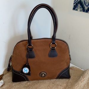 Dooney & Bourke Brown Suede/ leather Purse